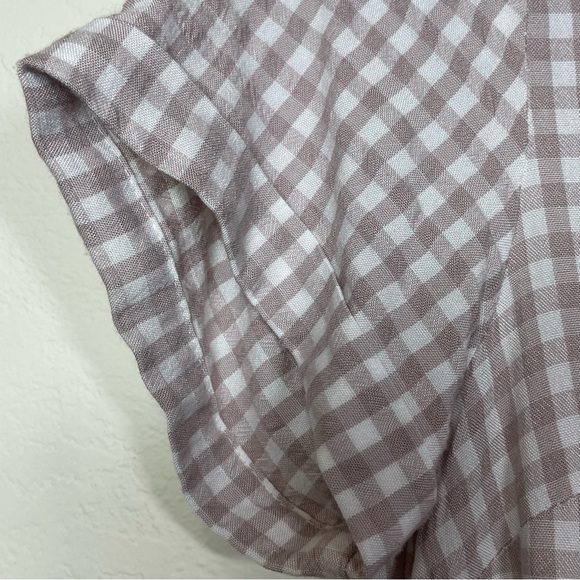 UO Urban Outfitters Laila Seersucker Midi Shirt Dress Short Sleeve XS - Picture 7 of 10